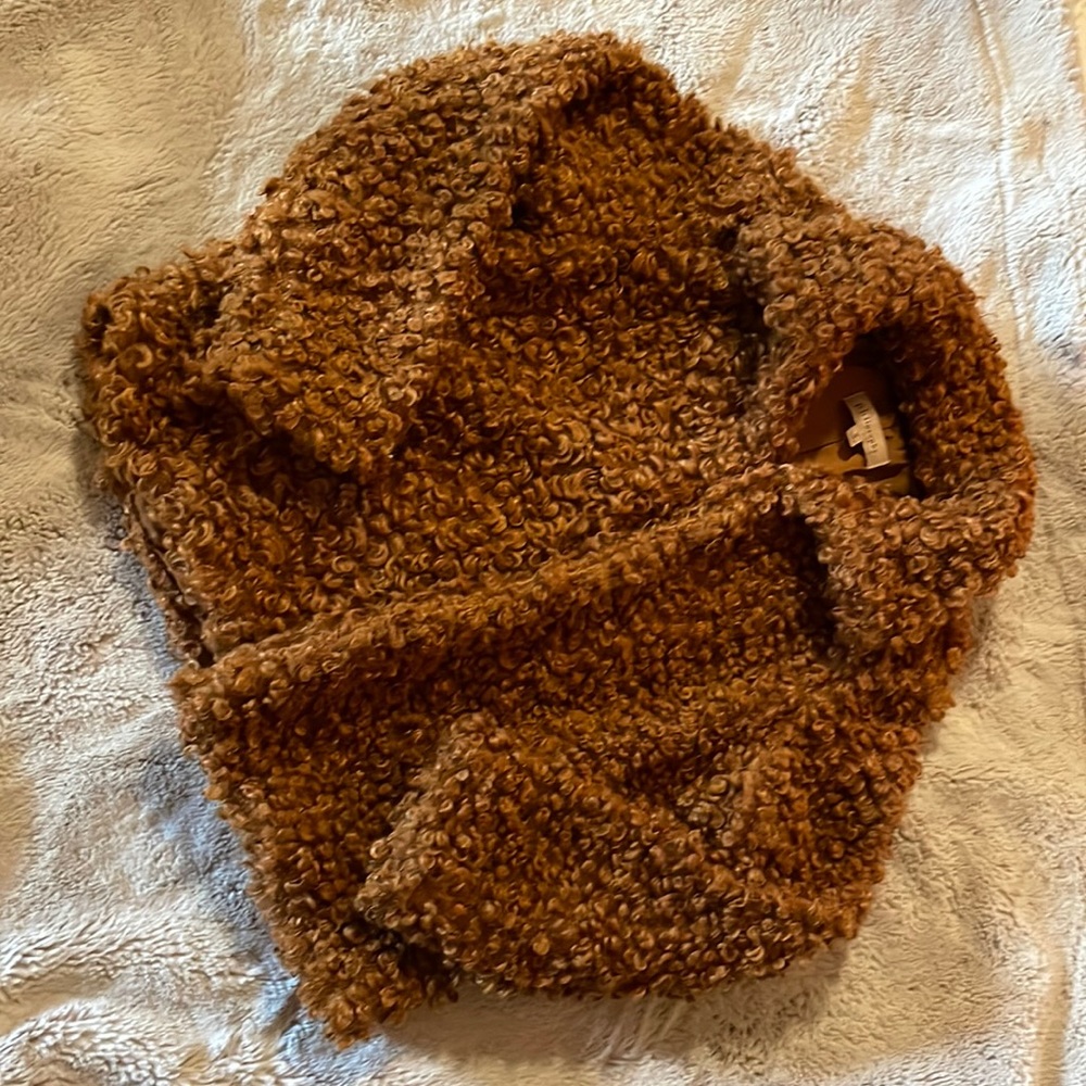 Warm fuzzy Brown Coat from Philosophy size M